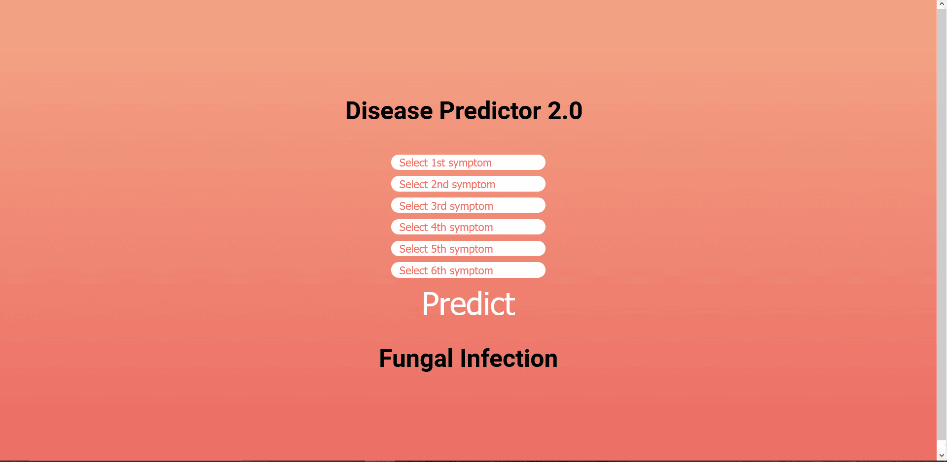 Disease Prediction using Machine Learning